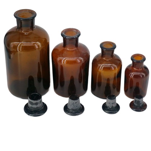 250-2500ml Brown Glass Narrow Mouth Bottle With Stopper Lab Chemistry Glassware - Picture 3 of 6