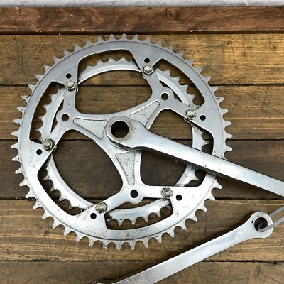 Vintage Kurbelgarnitur Crankset 170 47 50 Käfig-airbox Cottered Fahrrad Atala