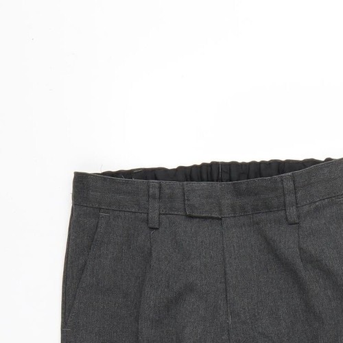 Marks & Spencer Boys Grey Polyester Blend Cropped Trousers Size 7-8 Years - Picture 3 of 12