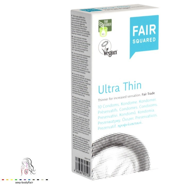 ♥ 10 Fair Squared Kondome Ultra Thin 52mm Condome