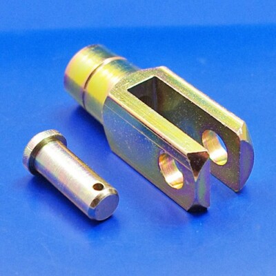 Gabelkopf und Joch - 3/8'' Durchmesser Stift, 3/8'' UNF Innengewinde Rechtsgewinde