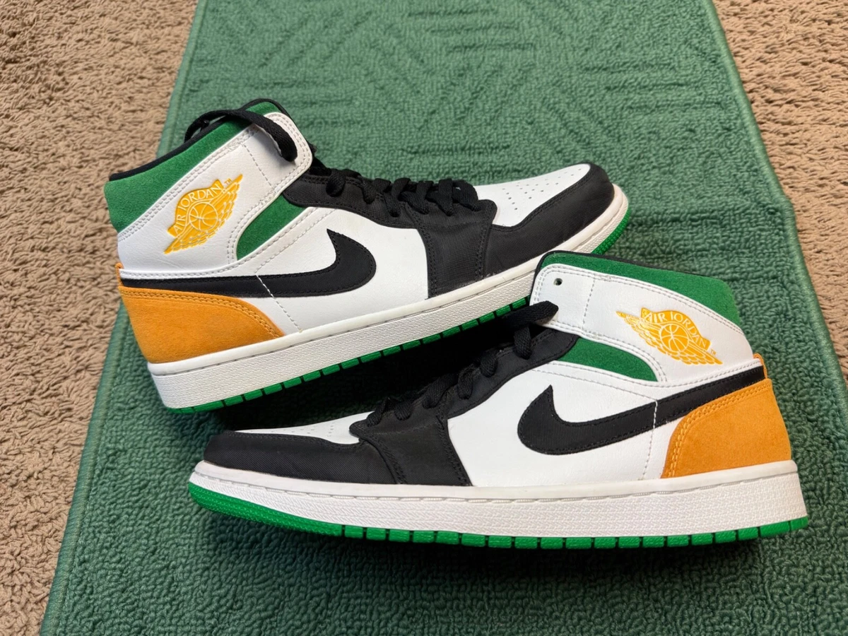 Air Jordan 1 Green Orange 852542-101 Oakland 9.5 Jordan 1 SE Mid Oakland for Sale | Authenticity Guaranteed  main image 3