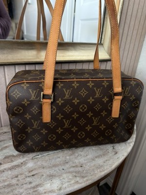 Louis Vuitton Monogram Cité GM Brown Shoulder Bag Gold HW 
