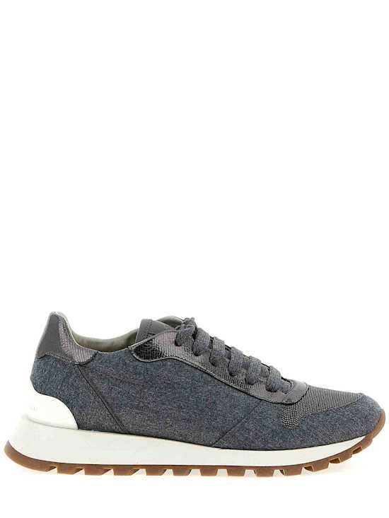 Brunello Cucinelli - Women - Lightweight sole sports sneakers - Grey 233590₽