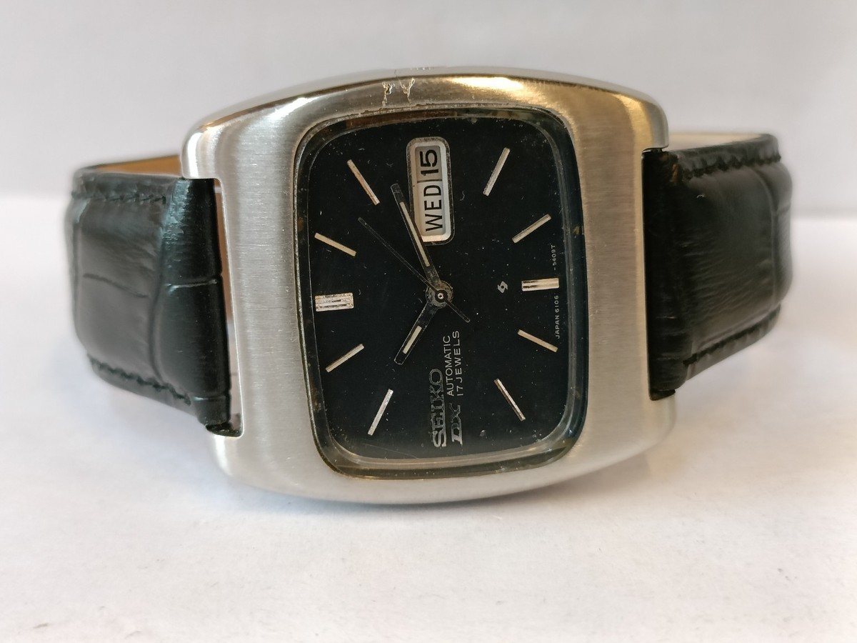 VINTAGE SEIKO DX AUTOMATIC 17 JEWELS 6106-5419 JAPAN MEN'S WORKING