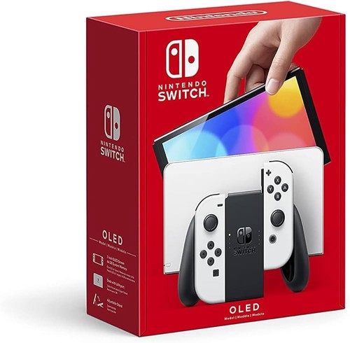 Nintendo Switch OLED Model HEG-001 Handheld Console - 64GB - White