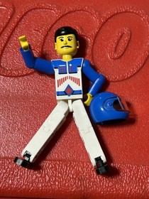 LEGO Technic Racing Figure w/ Blue Helmet - Vintage Set #8714, 8223 (tech037)