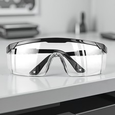 Safety Glasses Clear Anti-Fog & Anti-Scratch Work Lab Goggles Eye Protection UK