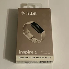 Fitbit Inspire 2 Fitness Activity Tracker + Heart Rate Monitor FB418 Cream White