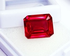 Natural Ruby Emerald Cut 8 To 10 Ct Certified Loose Gemstone H401