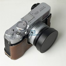 Round Lens Hood For Fujifilm X100VI X100V F T S CNC Aluminium Alloy Black Silver