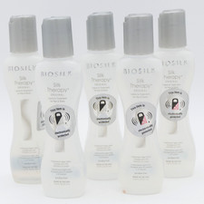 BioSilk Silk Therapy Orginal Leave-In Treatment For Hair  Body 5 Pack 2.26oz Ea