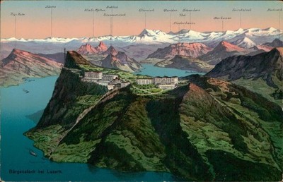 Postcard Postcard: Bürgenstock bei Luzern.