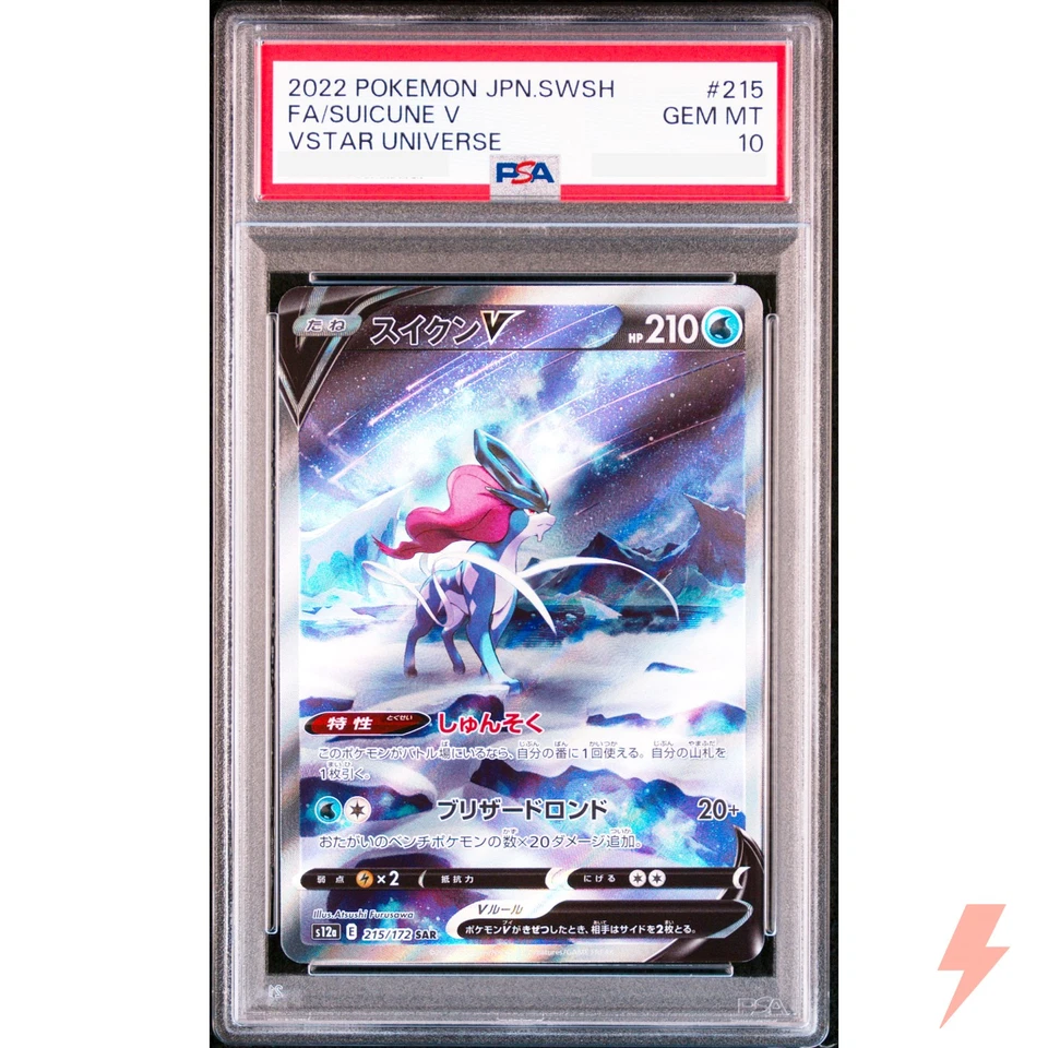 PSA 10 Entei Suicune Raikou SAR Set 213-218/172 S12a VSTAR Universe Japanese - Image 3 of 4