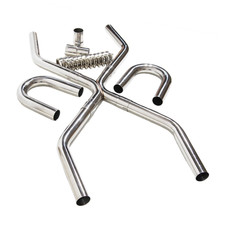 Universal Exhaust Pipe Kit For 2.25 Od Systemsx-pipe Tubing Kit Ls Engine Swap