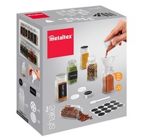 Metaltex GewüRzstreuer-Set Shake-It 120 Ml 12 GläSer