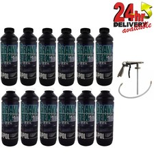 Upol GRAVITEX Stone Chip Overpaintable 12 Litre 6  black 6x white U-Pol + gun
