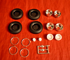 AMT Trailmobile Semi Trailer Wheels and Firestone Tires 1/25