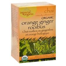 Thé Impérial Bio Orange Gingembre Roob 18 CT Par Uncle Lees Teas