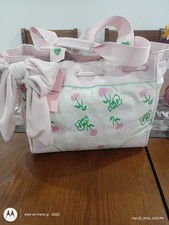 Juicy Couture Retro Juicy Cherry Gelato Daydreamer Tote Bag Cream Pink