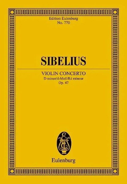 Violinkonzert D-Moll | Op. 47. Violine Und Orchester. Studienpartitur. | 76 S.-image