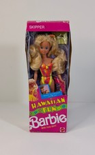 Vintage 1990 Mattel Barbie Hawaiian Fun Skipper 5942 NRFB