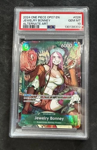 Jewelry Bonney OP07-026 One Piece Alt Art 500 Years In The Future PSA 10 🔥