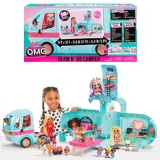 LOL Surprise! OMG Glam N’ Go Camper Playset Azzurro 50+ Sorprese (2ft x 3ft)
