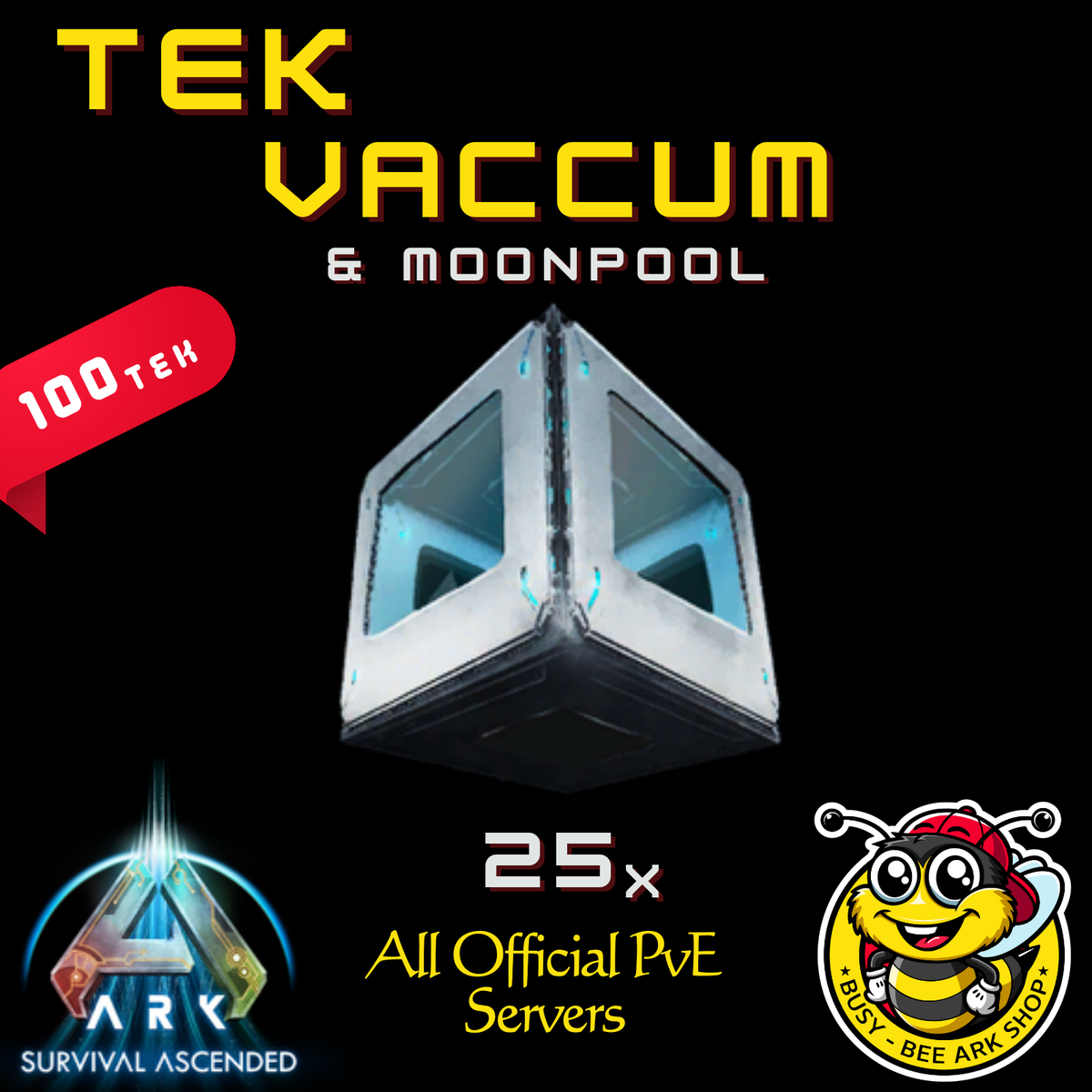 Ark Survival Ascended Official PVE 100x Large Tek Walls