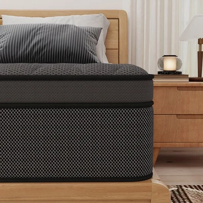 CHEVNI 12"14" Hybrid Mattress Gel Memory Foam Spring Twin Full Queen King Size In A Box