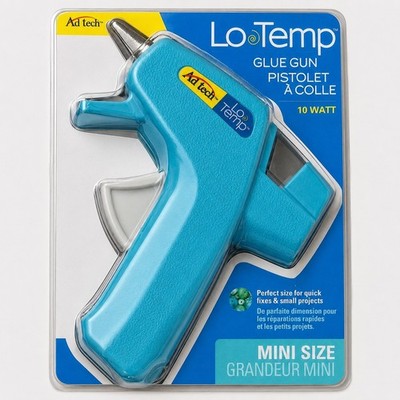 AdTech LoTemp Mini Glue Gun 10 Watt Low Temp Blue Craft Tool New Sealed