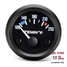 2" Water Temperature Gauge, 12V Digital Temp Meter Kit - 52mm 100-250  Black