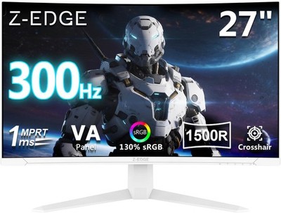 Gaming Monitor Z-Edge 27 Zoll 300Hz Curved Full HD 10