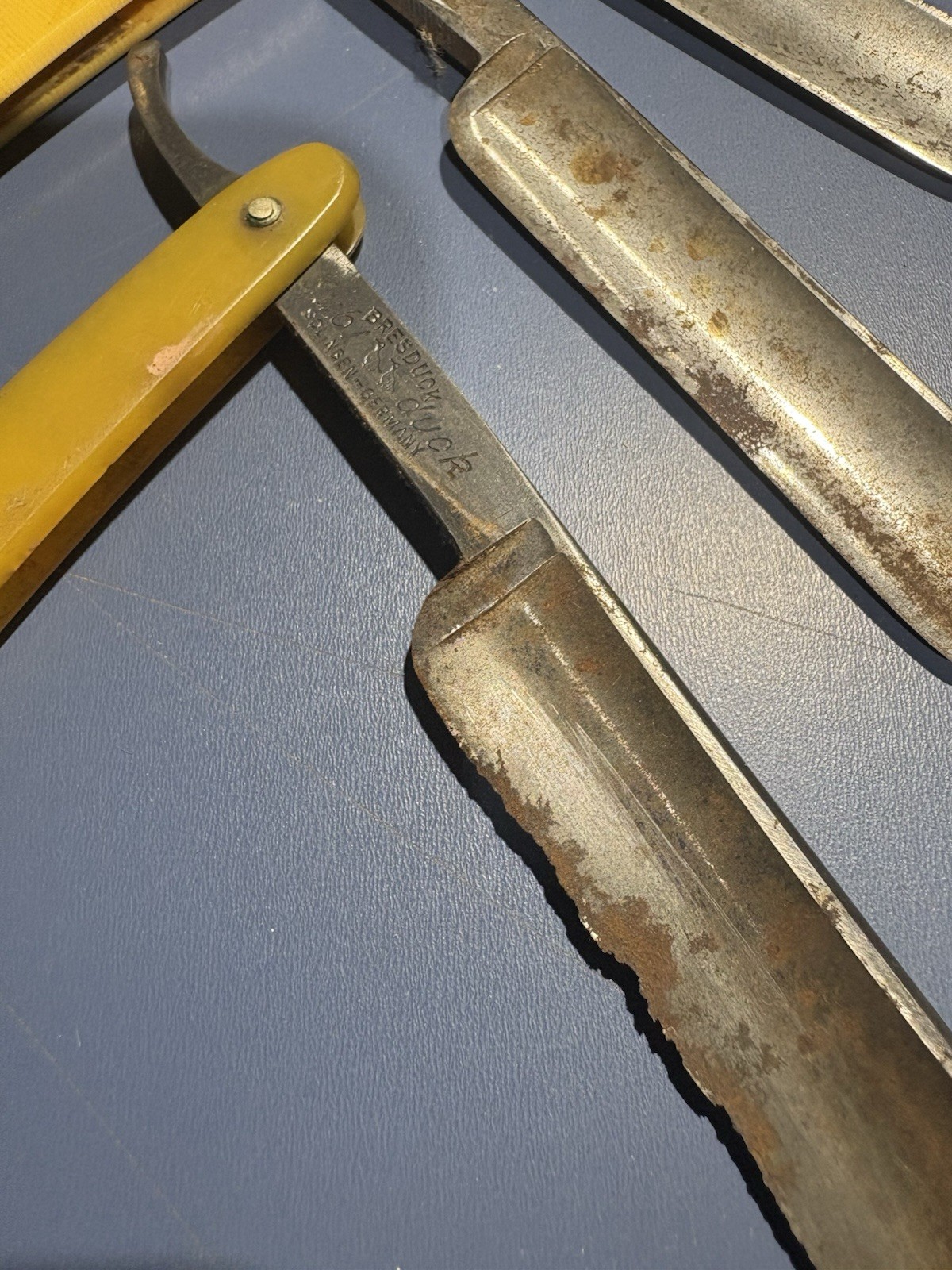 Vintage German Straight Razors Bresduck & Co. Solingen Germany and Others Lot