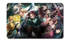 Anime Demon Slayer Credit Debit Card Sticker Skin Free Shipping 