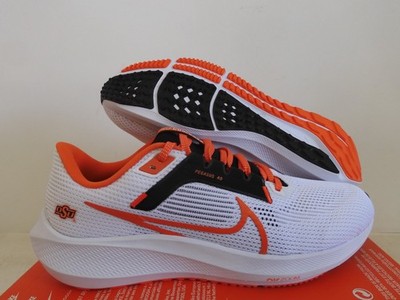 Nike Zoom Pegasus 40 White-Black Osu Oklahoma State Cowboys Sz 9.5 [DZ5973-100]