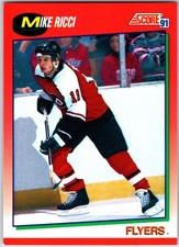 1991-92 Score Canadian English #28 Mike Ricci