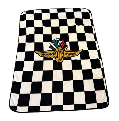 #ad Indianapolis Motor Speedway Checkered Soft Throw Blanket 64quot; x 48quot; $59.49