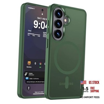 Magnetic Matte Case for Samsung Galaxy For Galaxy A17/A16/A26 6.7 Inch Green