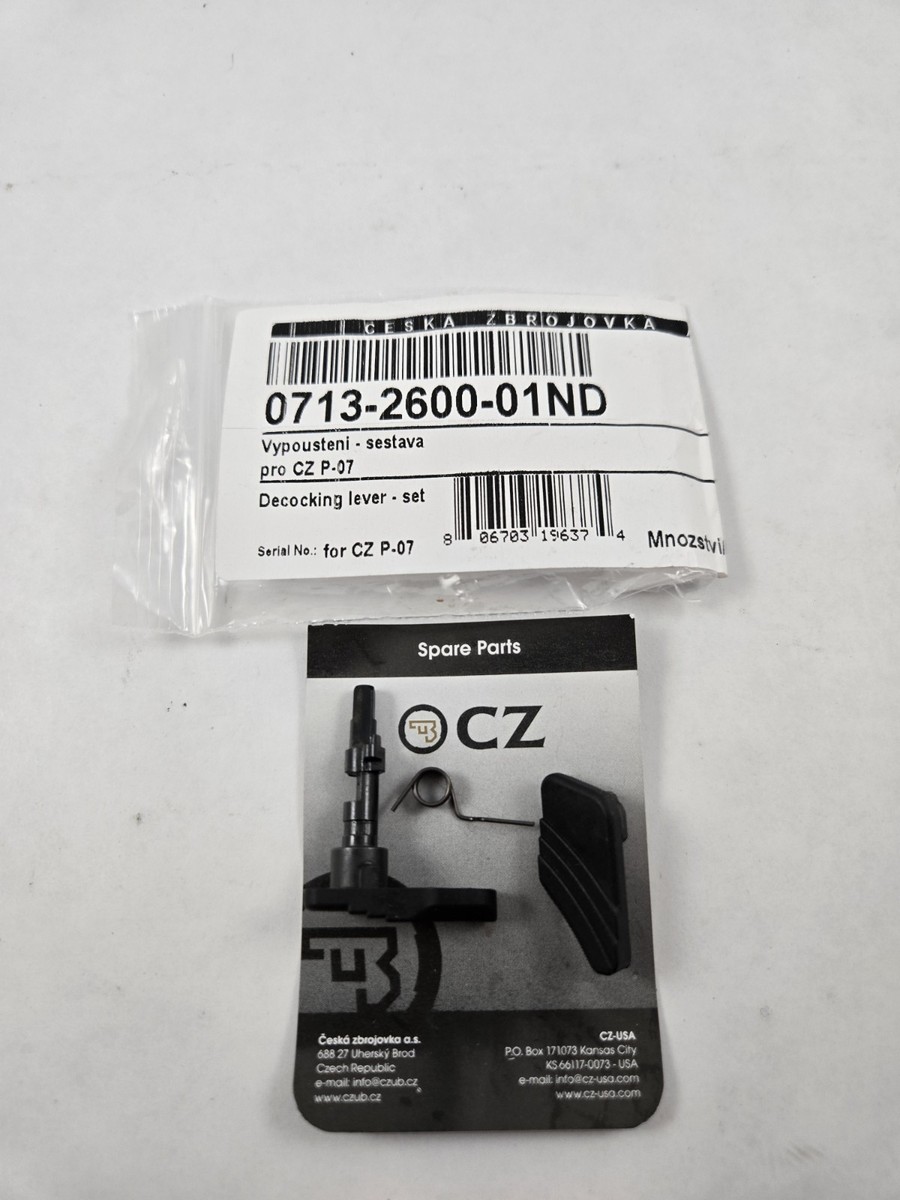 New CZ P-07 P07 P-09 P09 Decocking Lever Assembly & Spring | eBay