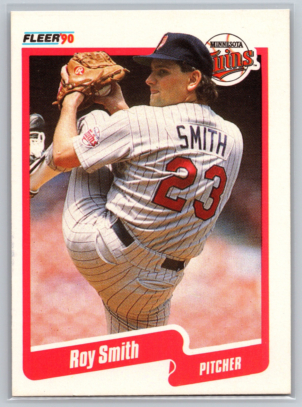 1990 Fleer Roy Smith #386 Minnesota Twins Pitcher Baseball Card Collectible