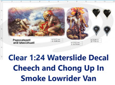 Clear 124 Waterslide Decal Cheech And Chong Up In Smoke Lowrider Van