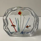 MURANO MID CENTURY CASED TROPICAL FISH TANK STUDIO ART GLASS AQUARIUM SCULPTURE