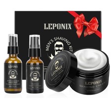 Mens Shaving Kit - Sandalwood Shaving Cream, After Shave Lotion  Pre Shave O...