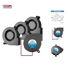 50mm 5015 Blower Fan 12V, 3D Printer 12 Volt Fans Blower Turbine Turbo Hydrau...