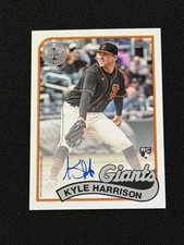 KYLE HARRISON *AUTO* 35th Anniversary 2024 Topps Rookie Card #89BA-KH SF Brewers. rookie card picture