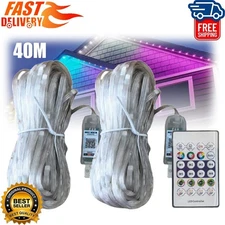20M 40M Smart Rainbow LED Permanent Outdoor Lights USB Bluetooth APP Control Kit