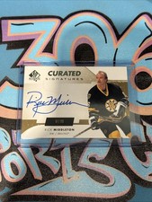 Rick Middleton 87/99 Curated Signatures 2022-23 Upper Deck SP Authentic (PH)