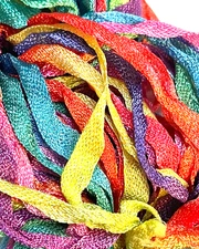 Discontinued Prism Charmeuse Hand Dyed Knitting Ribbon Cantina