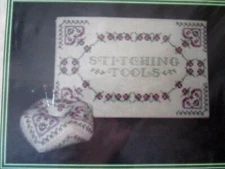 TWISTED OAKS DESIGNS Tool case and tuffet pin cushion TREASURES COLLECTION CHART